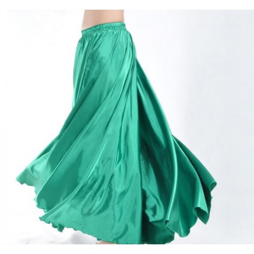 brand new  silk satin skirt belly dance skirt belly dance skirts big skirt Spain
